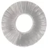 Pulselock Cocktura - inel pentru penis din TPE, cu striații (transparent) - 19 mm