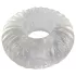 Pulselock Cocktura - inel pentru penis din TPE, cu striații (transparent) - 19 mm