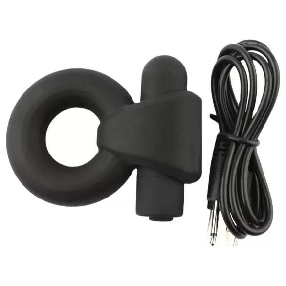 Pulselock Vantr - inel penian și pentru testicule cu vibrații, pe acumulator (negru) - 25 mm