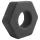 Pulselock Forge - inel penian din silicon în formă de piuliță (negru) - 22 mm