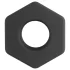 Pulselock Forge - inel penian din silicon în formă de piuliță (negru) - 22 mm