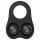 Pulselock Taur - inel pentru testicule din silicon, cu bile ponderate (negru)