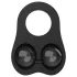 Pulselock Taur - inel pentru testicule din silicon, cu bile ponderate (negru)