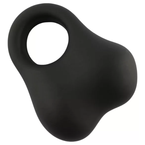 Pulselock Taur - inel pentru testicule din silicon, cu bile ponderate (negru)