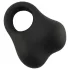Pulselock Taur - inel pentru testicule din silicon, cu bile ponderate (negru)