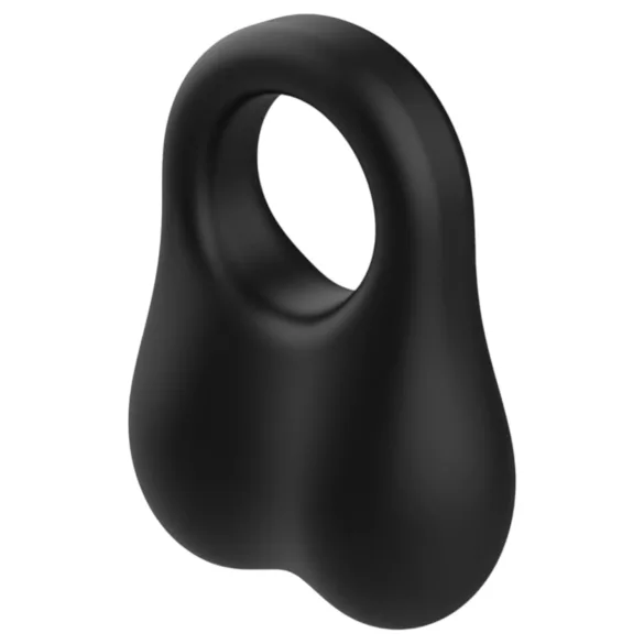 Pulselock Taur - inel pentru testicule din silicon, cu bile ponderate (negru)