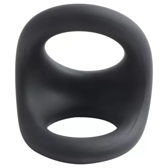 Pulselock Taur - inel conturat pentru penis și testicule (negru)