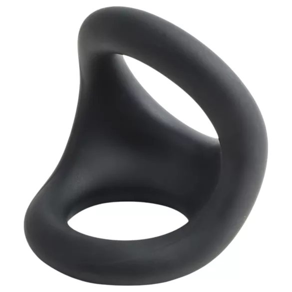 Pulselock Taur - inel conturat pentru penis și testicule (negru)