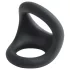 Pulselock Taur - inel conturat pentru penis și testicule (negru)