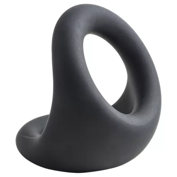 Pulselock Taur - inel conturat pentru penis și testicule (negru)