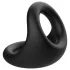 Pulselock Taur - inel conturat pentru penis și testicule (negru)