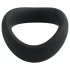 Pulselock Cocktura - inel testicular răsucit din silicon (negru) - 5 cm