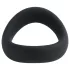 Pulselock Cocktura - inel testicular răsucit din silicon (negru) - 5 cm