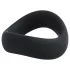Pulselock Cocktura - inel pentru penis din silicon răsucit (negru) - 47,5 mm