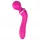Lonely - vibratoare 2 în 1 masaj și punctul G cu 3 capete interschimbabile roz