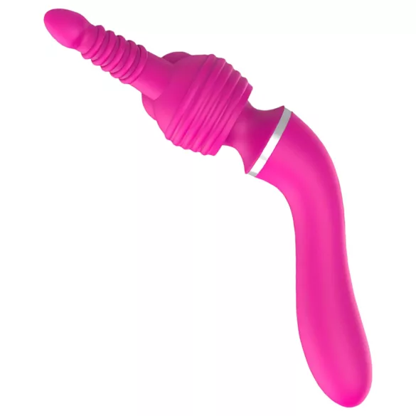 Lonely - vibratoare 2 în 1 masaj și punctul G cu 3 capete interschimbabile roz