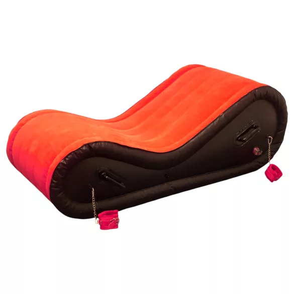 Magic Pillow - Mobil mobilier BDSM gonflabil cu cătușe - mare - roșu
