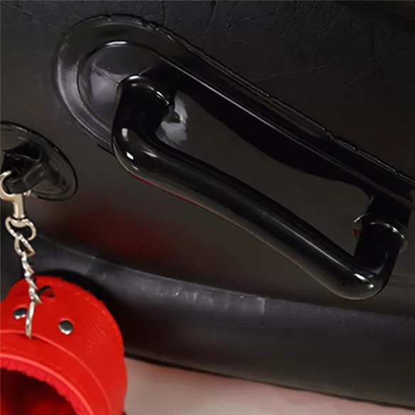 Magic Pillow - Mobil mobilier BDSM gonflabil cu cătușe - mare - roșu