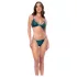 Mapalé - set lenjerie cu bretele și model floral - sutien și chiloți verzi