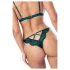 Mapalé - set lenjerie cu bretele și model floral - sutien și chiloți verzi