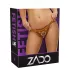 ZADO - chiloți din piele pentru accesorii cu ham - maro - L/XL