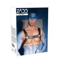 ZADO - ham din piele pentru piept (negru)