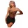 JSY 024 - set rochie sexy (animal print leopard-negru)