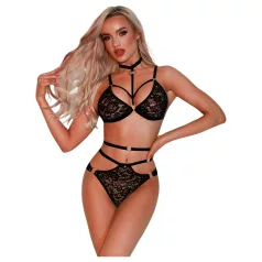 JSY 031 - set de lenjerie erotică (negru)