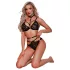 JSY 031 - set de lenjerie erotică (negru)