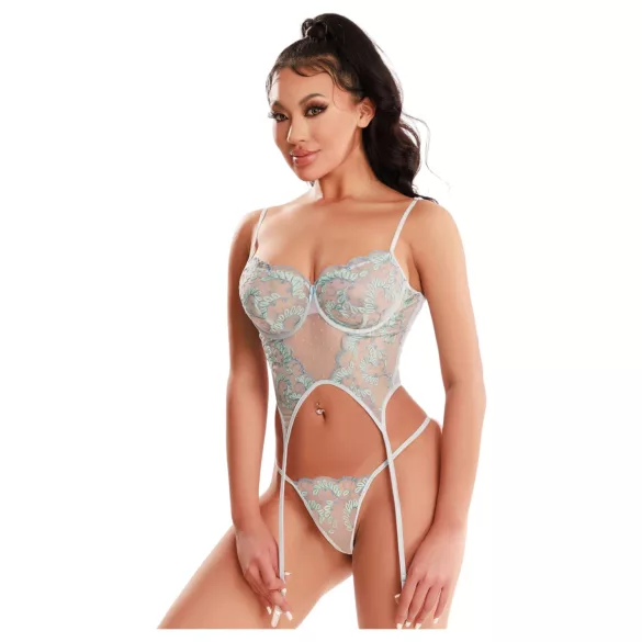 JSY 036 - set de lenjerie erotică (albastru)