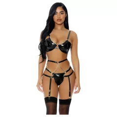 JSY 050 - set de lenjerie intimă erotică (negru)
