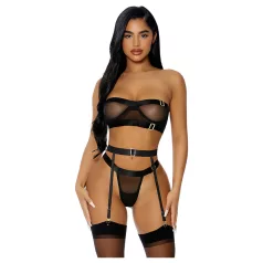 JSY 052 - set de lenjerie intimă erotică (negru)