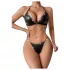 JSY 057 - set de lenjerie intimă erotică - negru (L-XL)