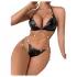 JSY 057 - set de lenjerie intimă erotică - negru (L-XL)