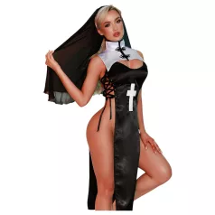 JSY 085 - costum de călugăriță (negru)