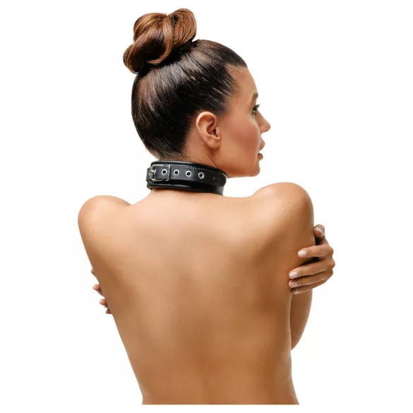 ZADO - colier din piele - negru