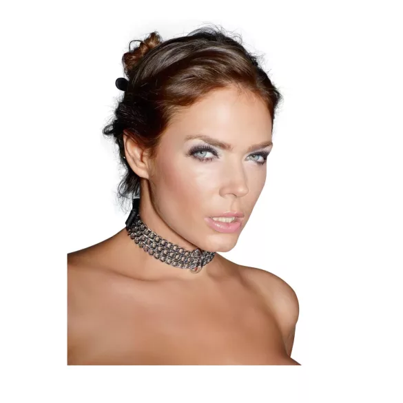 ZADO - zgardă cu lanț - metal argintiu