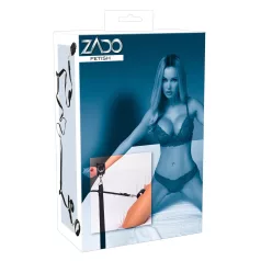 ZADO - set de restrângere pentru pat - piele neagră