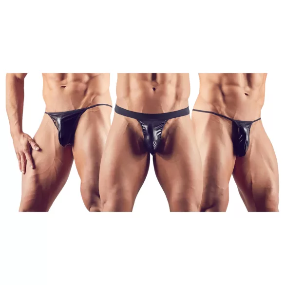 Svenjoyment - set tanga bărbați - negru (3 piese) S-L