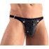 Svenjoyment - tanga bărbătească cu strasuri (negru) - XL