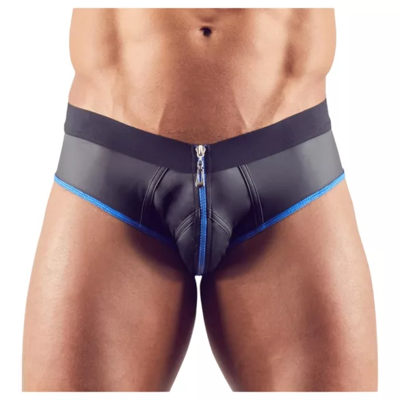 Svenjoyment - slip jock deschis - negru/albastru