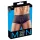 Boxer bărbați transparent cu dungi - negru - L