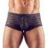 Boxer bărbați transparent cu dungi - negru - XXL
