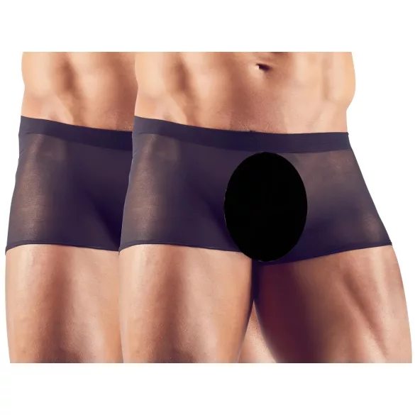 Svenjoyment - set boxeri transparenți - negru - 2 piese - S-L