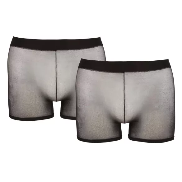 Svenjoyment - set boxeri transparenți - negru - 2 piese - S-L