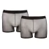 Svenjoyment - set boxeri transparenți - negru - 2 piese - S-L