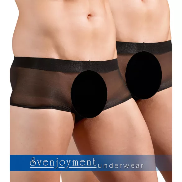 Svenjoyment - set boxeri transparenți - negru - 2 piese - S-L