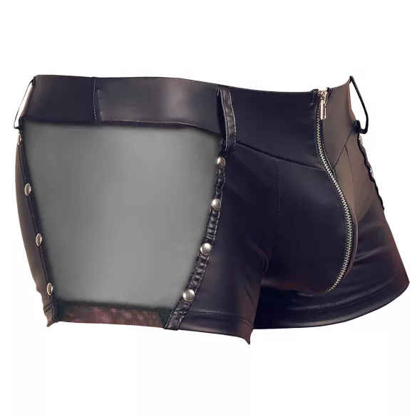 Svenjoyment - boxer bărbați lucios - negru - XL