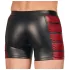 NEK - boxer bărbați cu fermoar - inserții roșii - negru - XL