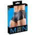 Svenjoyment - Boxer Negru Mat cu Șiret Lateral